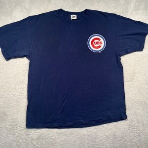 Y2K Lee Sport Chicago Cubs‎ T-Shirt MLB Baseball Graphic Tee Mens XL